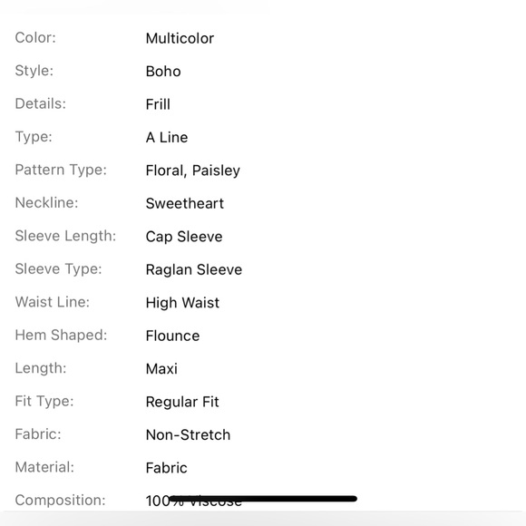 🔥BNWOT Floral Print Sweetheart Neck Lettuce Trim Shirred Waist Dress! - Picture 7 of 7